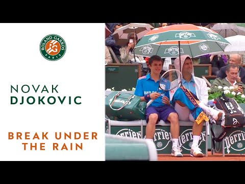 French open in the rain with Novak Djokovic - Roland-Garros 2014